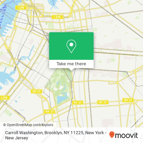 Mapa de Carroll Washington, Brooklyn, NY 11225