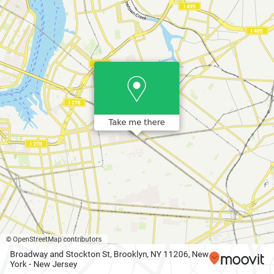 Mapa de Broadway and Stockton St, Brooklyn, NY 11206