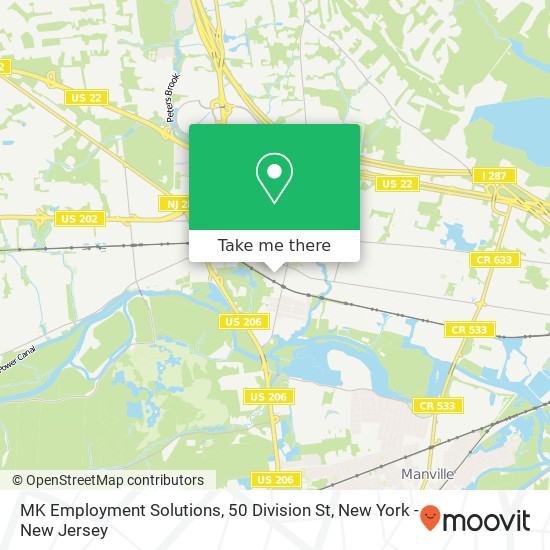 MK Employment Solutions, 50 Division St map