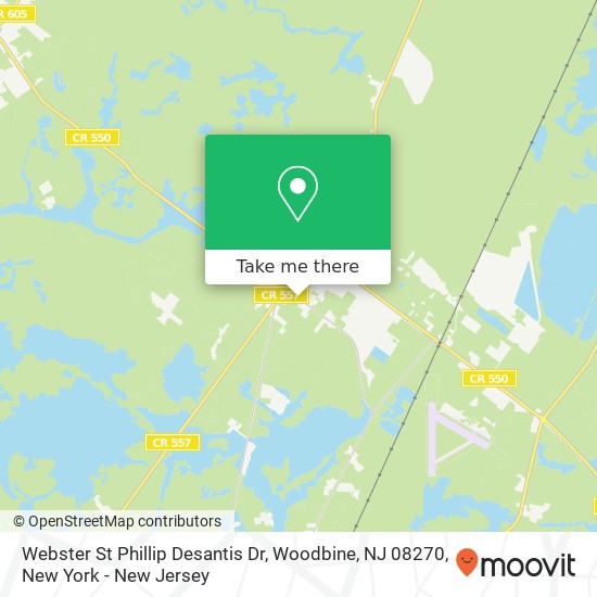 Webster St Phillip Desantis Dr, Woodbine, NJ 08270 map