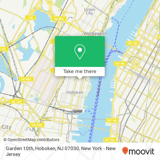 Garden 10th, Hoboken, NJ 07030 map
