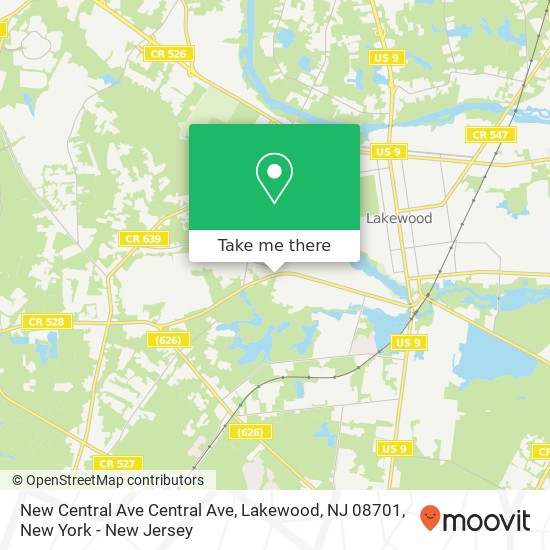 New Central Ave Central Ave, Lakewood, NJ 08701 map