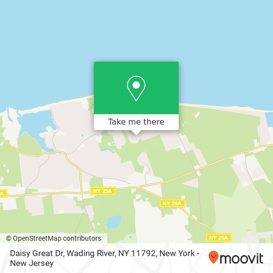 Daisy Great Dr, Wading River, NY 11792 map