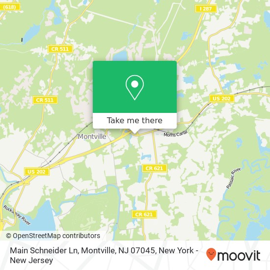 Mapa de Main Schneider Ln, Montville, NJ 07045