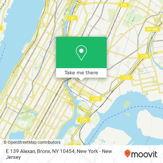 Mapa de E 139 Alexan, Bronx, NY 10454