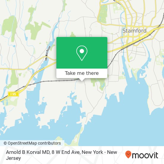 Mapa de Arnold B Korval MD, 8 W End Ave