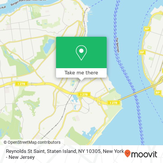 Mapa de Reynolds St Saint, Staten Island, NY 10305