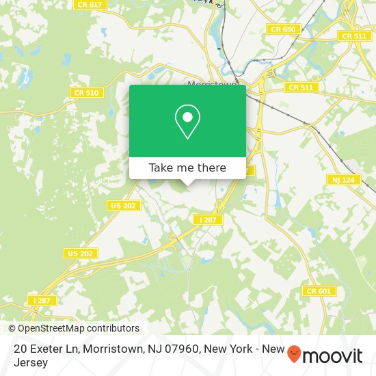 20 Exeter Ln, Morristown, NJ 07960 map