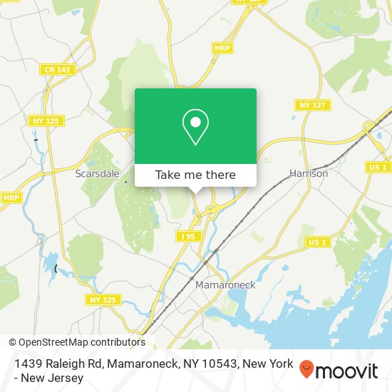 1439 Raleigh Rd, Mamaroneck, NY 10543 map