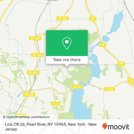 Mapa de Lois CR-26, Pearl River, NY 10965