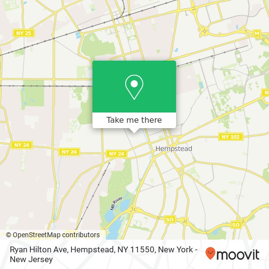 Mapa de Ryan Hilton Ave, Hempstead, NY 11550