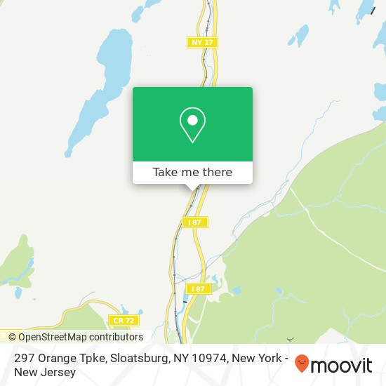 Mapa de 297 Orange Tpke, Sloatsburg, NY 10974