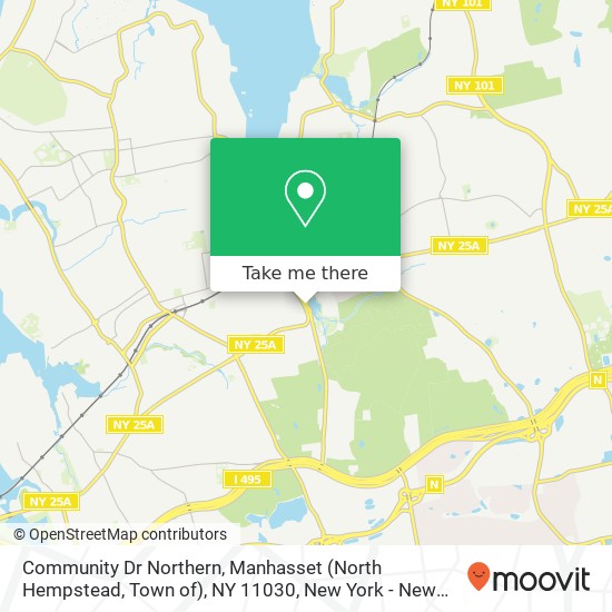 Mapa de Community Dr Northern, Manhasset (North Hempstead, Town of), NY 11030