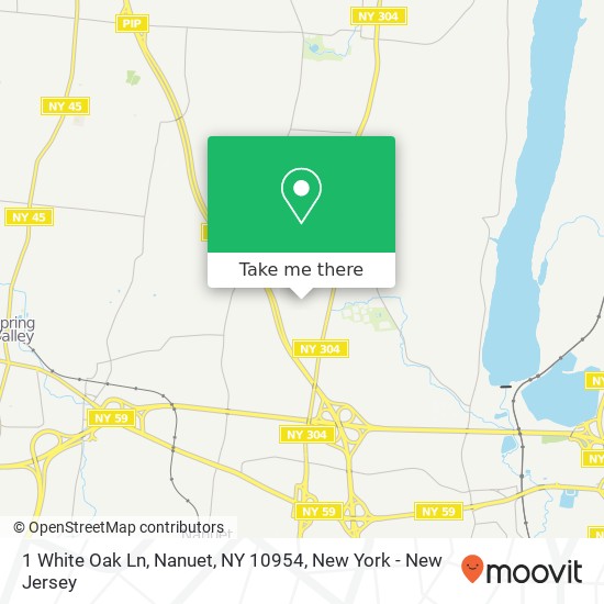 1 White Oak Ln, Nanuet, NY 10954 map