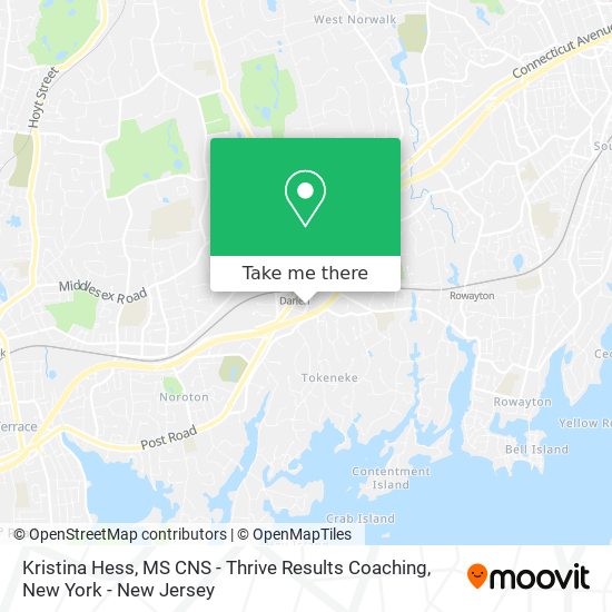 Mapa de Kristina Hess, MS CNS - Thrive Results Coaching