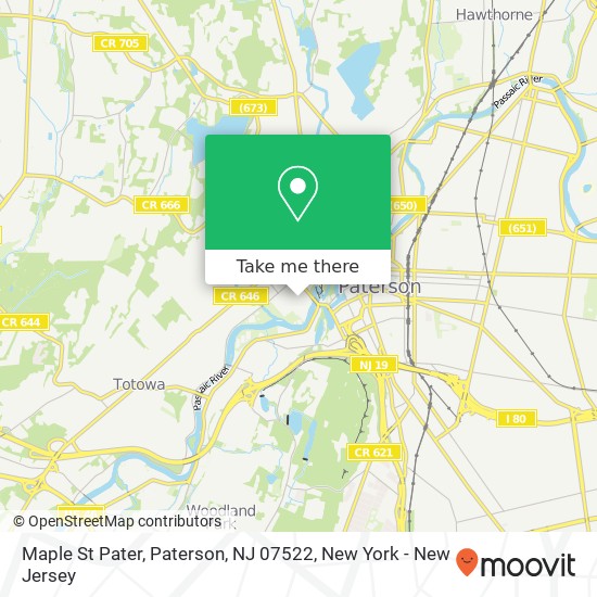 Maple St Pater, Paterson, NJ 07522 map