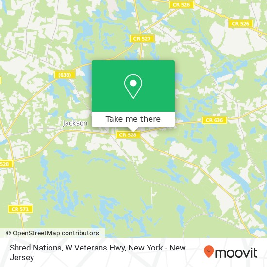 Mapa de Shred Nations, W Veterans Hwy