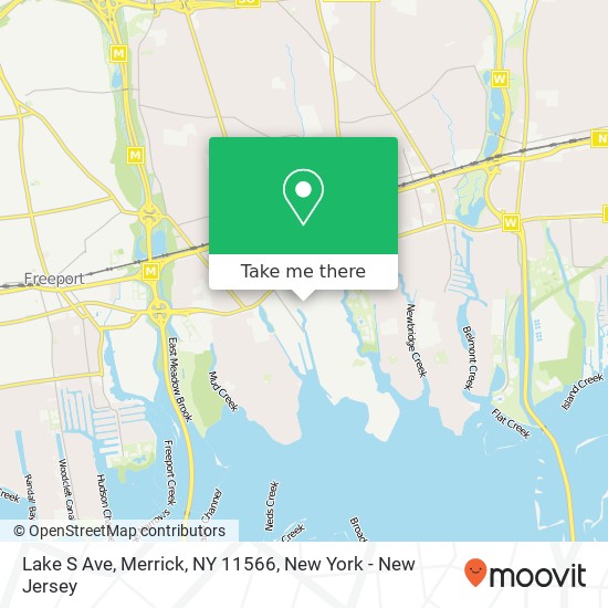 Mapa de Lake S Ave, Merrick, NY 11566