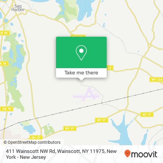 411 Wainscott NW Rd, Wainscott, NY 11975 map