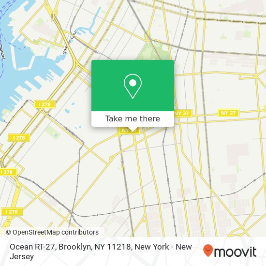 Ocean RT-27, Brooklyn, NY 11218 map