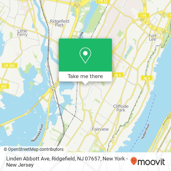 Linden Abbott Ave, Ridgefield, NJ 07657 map