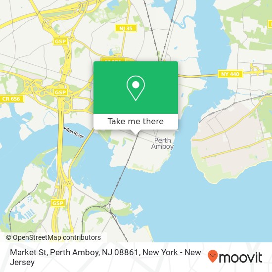 Mapa de Market St, Perth Amboy, NJ 08861