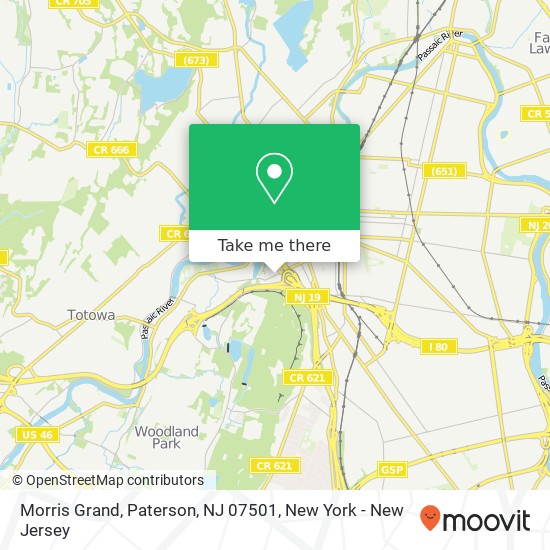 Mapa de Morris Grand, Paterson, NJ 07501
