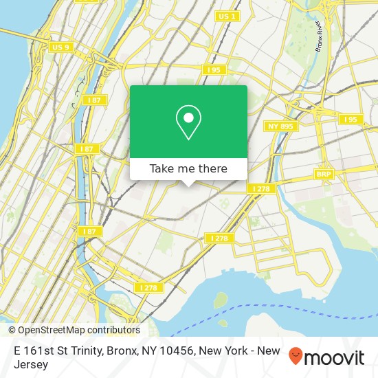 E 161st St Trinity, Bronx, NY 10456 map