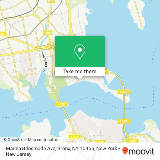 Mapa de Marina Brinsmade Ave, Bronx, NY 10465