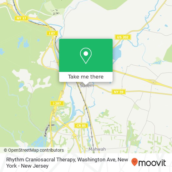 Mapa de Rhythm Craniosacral Therapy, Washington Ave