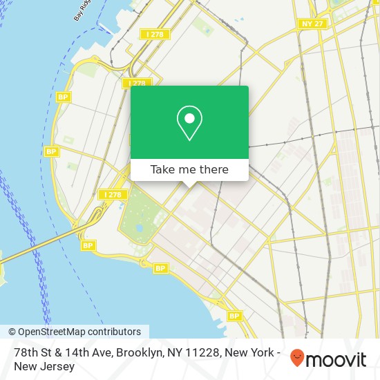 78th St & 14th Ave, Brooklyn, NY 11228 map