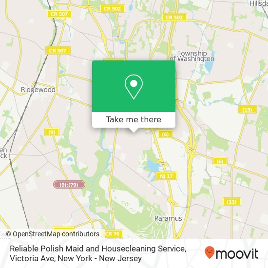 Reliable Polish Maid and Housecleaning Service, Victoria Ave map