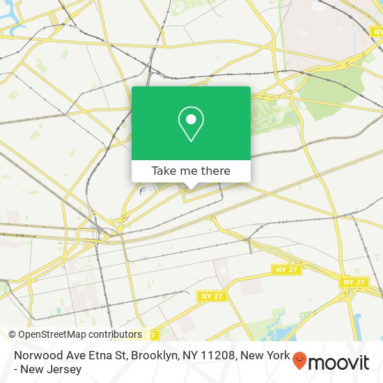 Norwood Ave Etna St, Brooklyn, NY 11208 map