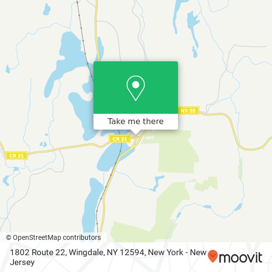 Mapa de 1802 Route 22, Wingdale, NY 12594