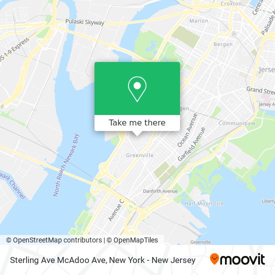 Mapa de Sterling Ave McAdoo Ave
