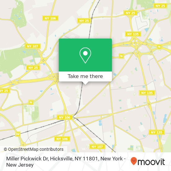 Mapa de Miller Pickwick Dr, Hicksville, NY 11801