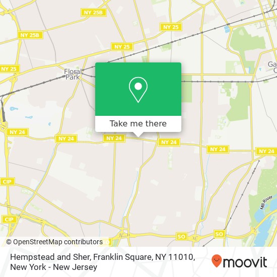 Mapa de Hempstead and Sher, Franklin Square, NY 11010