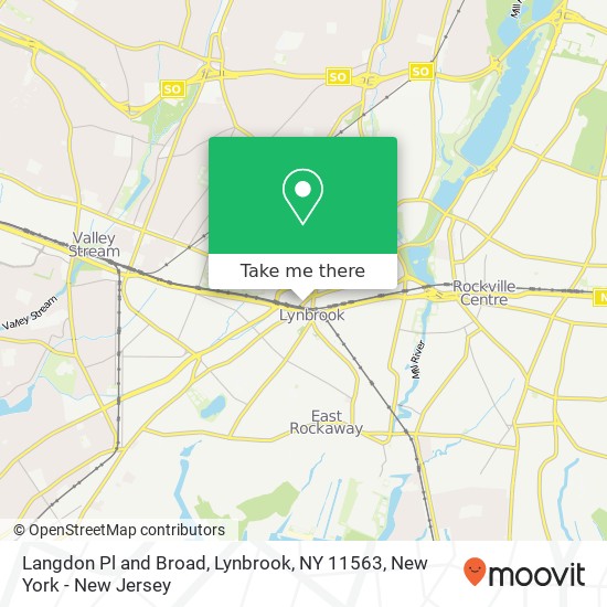 Mapa de Langdon Pl and Broad, Lynbrook, NY 11563