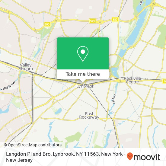 Mapa de Langdon Pl and Bro, Lynbrook, NY 11563