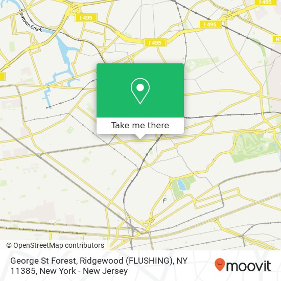 George St Forest, Ridgewood (FLUSHING), NY 11385 map