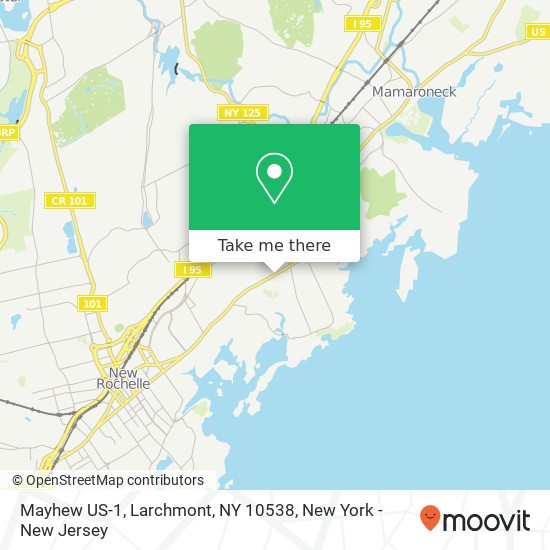 Mapa de Mayhew US-1, Larchmont, NY 10538