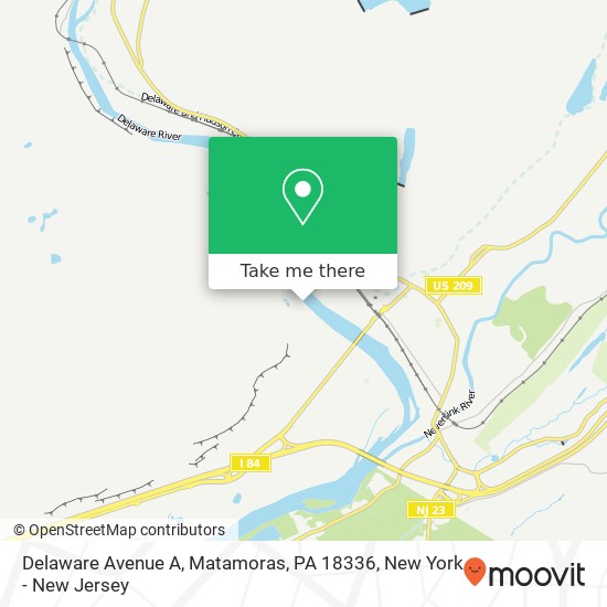 Delaware Avenue A, Matamoras, PA 18336 map