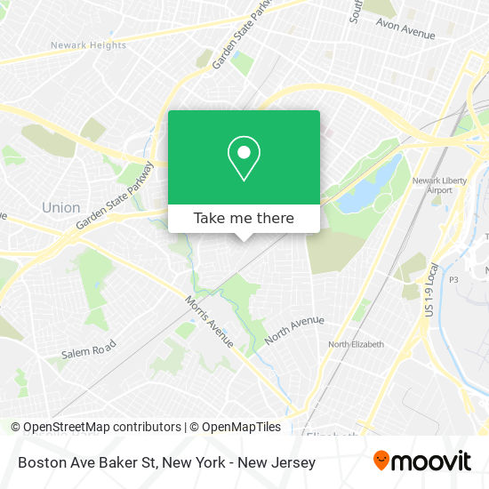 Boston Ave Baker St map