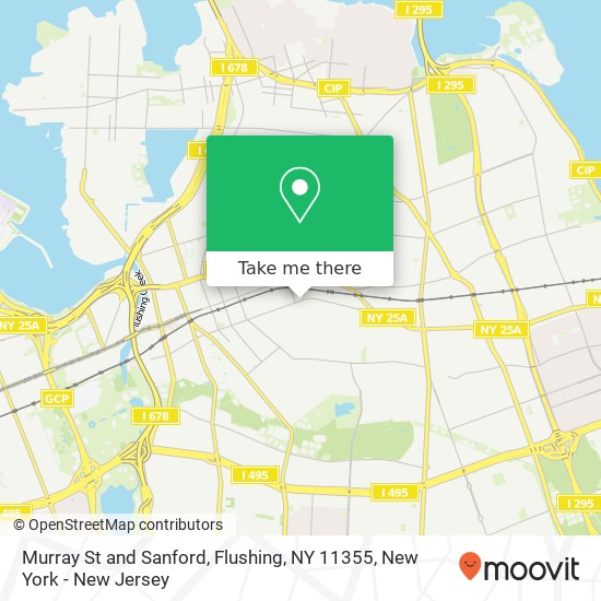 Mapa de Murray St and Sanford, Flushing, NY 11355