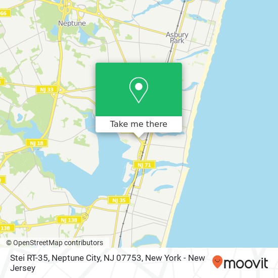 Mapa de Stei RT-35, Neptune City, NJ 07753