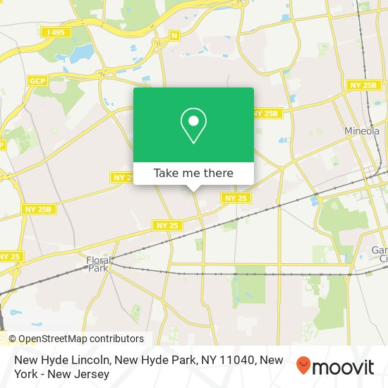 Mapa de New Hyde Lincoln, New Hyde Park, NY 11040