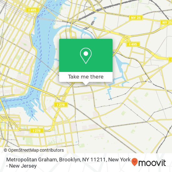 Mapa de Metropolitan Graham, Brooklyn, NY 11211
