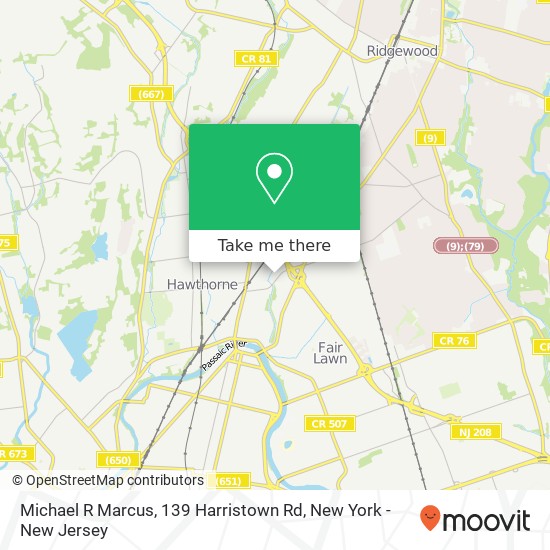 Michael R Marcus, 139 Harristown Rd map