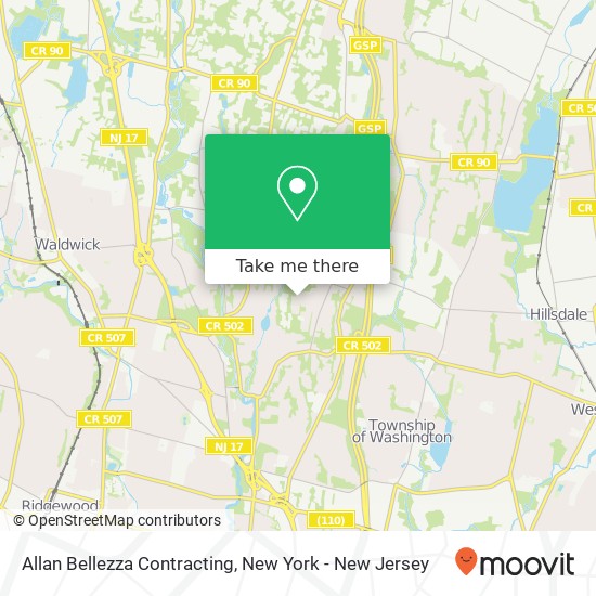 Mapa de Allan Bellezza Contracting