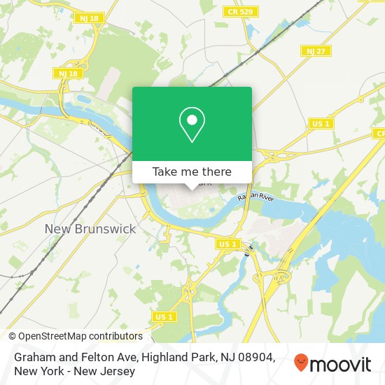 Graham and Felton Ave, Highland Park, NJ 08904 map